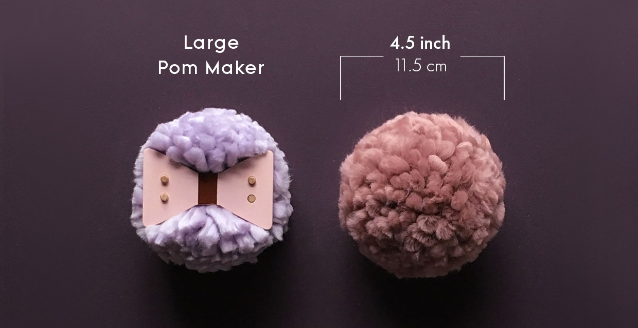 Afsky Farmakologi ydre Pom Maker Size Guide - Pom Maker